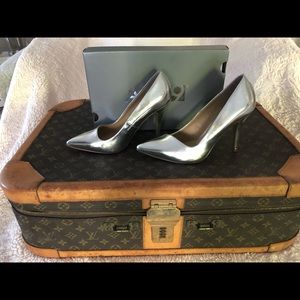 Chrome Barbie pumps that will sass up any outfit!